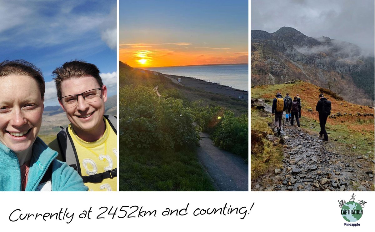 Pineapple Earthathon update! We have surpassed our original 1000km target! 🎉 So we've set our sights even higher &amp; aiming for 4000km!  We're currently at 2452km and counting! To donate please visit our JustGiving page: ow.ly/Bml950R34oV #WWF #Fundraising