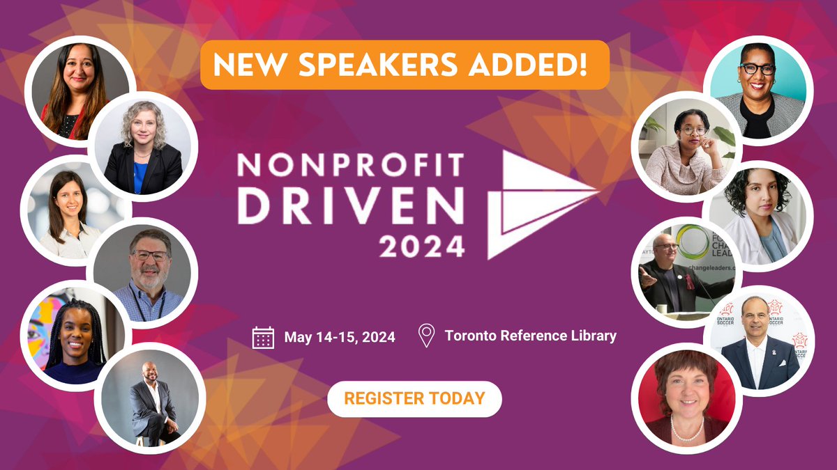 🌟 Exciting news!🌟 New speakers have been added to our lineup for Nonprofit Driven 2024. Get ready for insightful discussions and fresh perspectives. Learn more about who’s speaking and then secure your spot! theonn.ca/join/nonprofit…