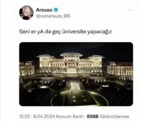 Orası zaten üniversite... 22 yıldır vatan hainlerine ders veriyor....