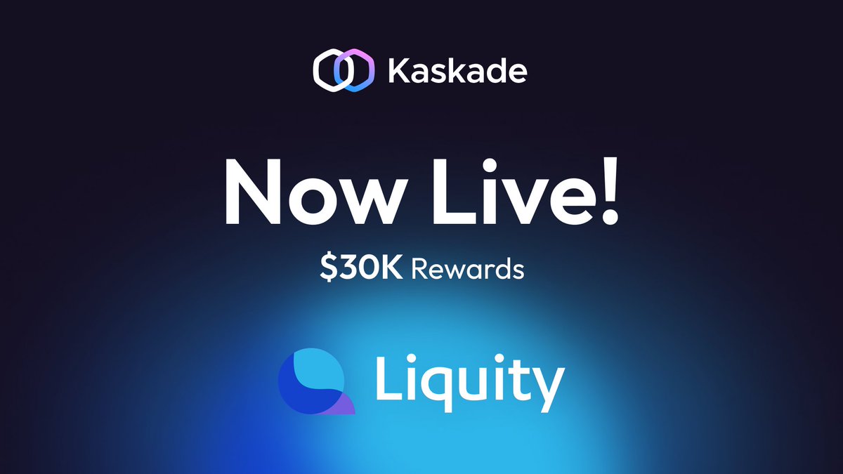 🚨 NEW CAMPAIGN LIVE 🚨 @LiquityProtocol campaign is now live! Trade $LUSD / $USDC on Kaskade for the chance to win up to $30k in $LUSD rewards from @DeFiCollective_ incentivising @mavprotocol and @Uniswap pools! Start trading now to secure your spot 👇