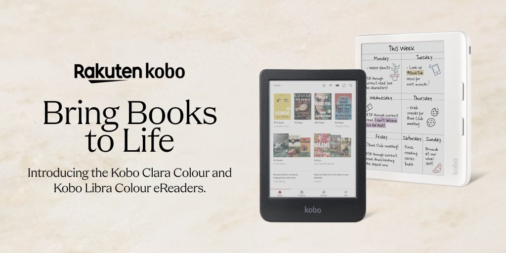You asked and @kobo answered… say hello to the all new #KoboClaraColour & #KoboLibraColour #eReaders! It’s everything you love about print, with all the benefits of digital. Because, life AND books are better in colour 🌈📖 Tap to pre-order yours today: ow.ly/pBgV50Rc9vf