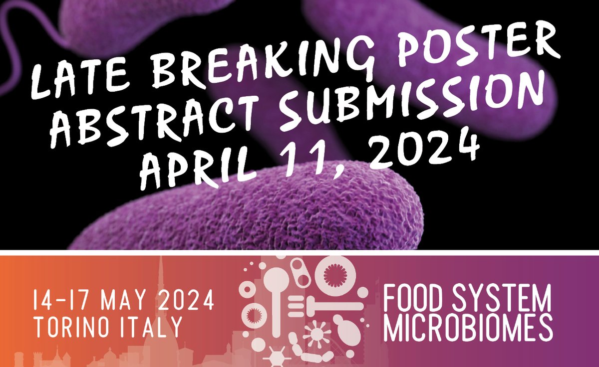 🌞Attention! Tomorrow is the last day to submit your posters for #FSM24 conference! Showcase your findings and join us in shaping the future of our field➡️foodsystemsmicrobiomes.org @MicrobiomeEU @EUFIC