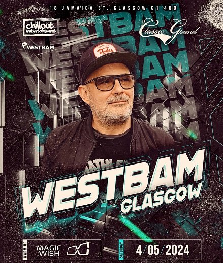 📢📢📢📢 WESTBAM @ CLASSIC GRAND ON THE 04/05/24. Maximilian Lenz, known by his stage name WestBam, is a German DJ and musician. He is the co-founder of the record label Low Spirit. Get your tickets here ➡️t-s.co/westb