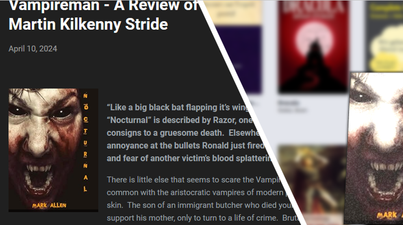 I read 'Nocturnal', a vampire horror novel by Mark Allen @horrorwriter61 currently available on Amazon, and rated it 7/10. Find out why at martinkstride.blogspot.com/2024/04/vampir… #writerslift #writersoftwitter #bookboost #BooksWorthReading