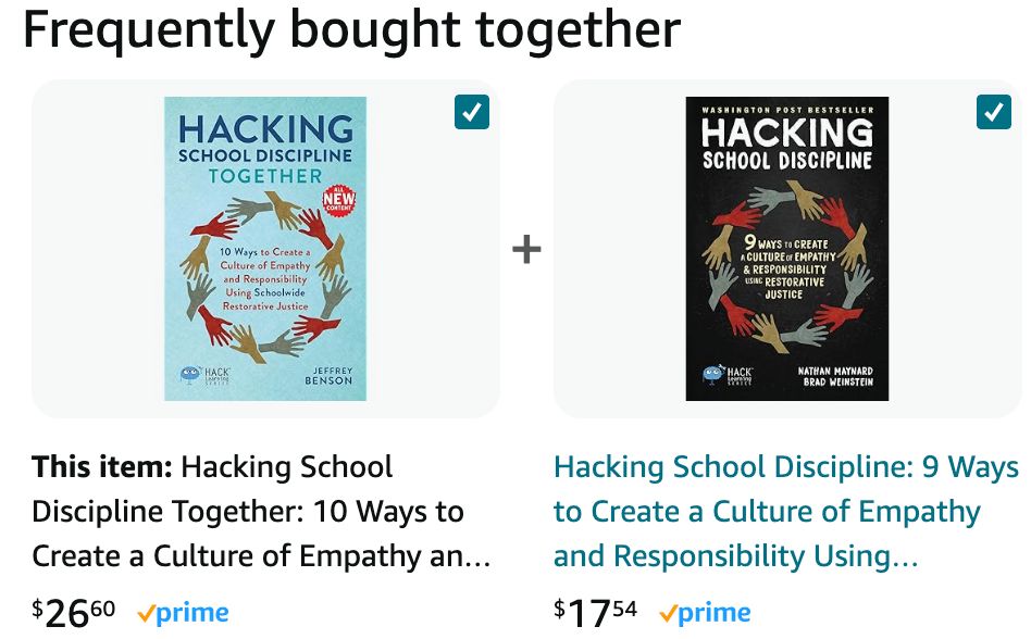 Grab runaway bestseller #HackingSchoolDiscipline and the new sequel Hacking School Discipline TOGETHER today. Save $15 and change the culture of your school. buff.ly/49vzF3t