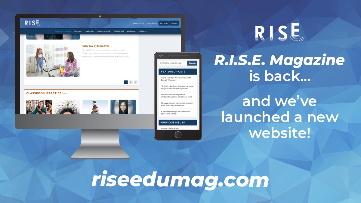 🚀✨ Guess who's back and better than ever? R.I.S.E. Magazine! Issue 8 is now live on our brand-new platform! Dive into insights, inspiration, and more at mvnt.us/m2365252. #RISEMAG #EducationResource #FreeResource