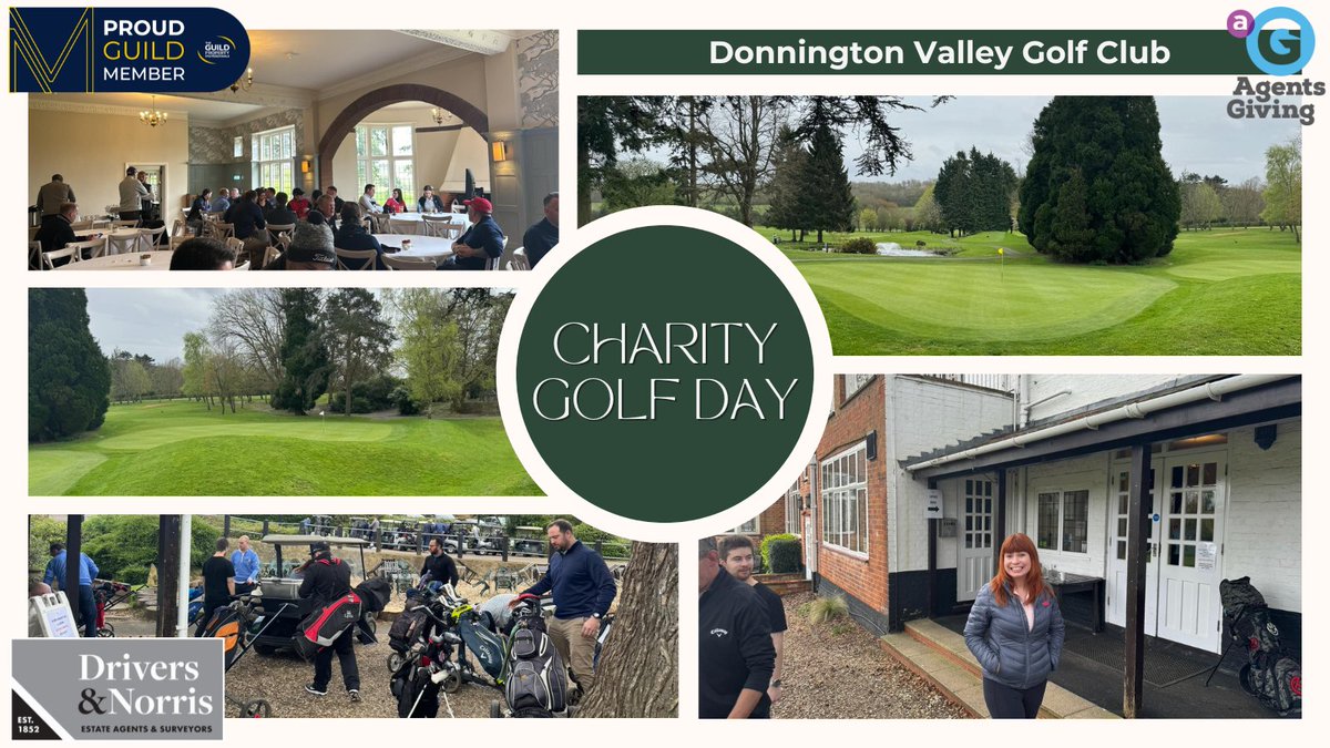 🏌️‍♂️⛳️ TODAY'S THE DAY! An unforgettable day of golf and friendly competition at the @Agents_Giving Golf Day happening NOW at Donnington Valley Golf Club! See you on the course, #TheGuild @AngelsMedia @propertyr @NoLettingGo @THE_ESTAS #CharityGolfDay