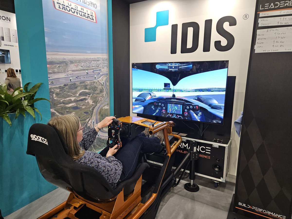 IDISglobal's tweet photo. 🏆 Who will be top of the leaderboard? Take the @IDISBenelux racing challenge by doing a simulated lap of the F1 Circuit Zandvoort at the FireSafety &amp; Security Event in booth J.25. 🏎️ 🏎️
#FSS2024 #IDIS #videosurveillance #CCTV https://t.co/5hcFH8s0Z9