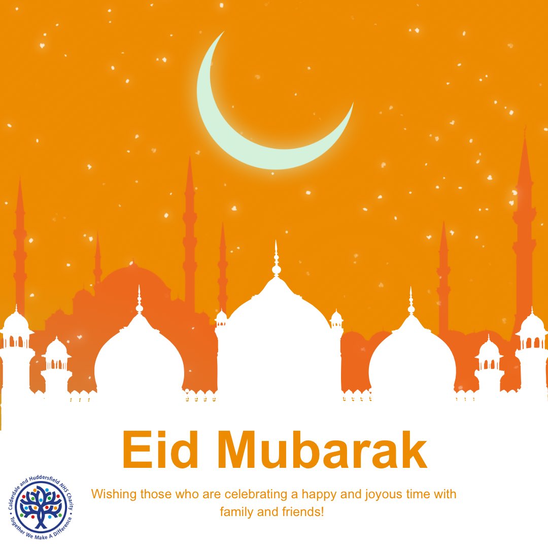 We would like to wish all our colleagues, supporters, donors and friends a blessed Eid! We're wishing those who are celebrating, a happy and joyous time with friends and family🧡 #CHFTCharity