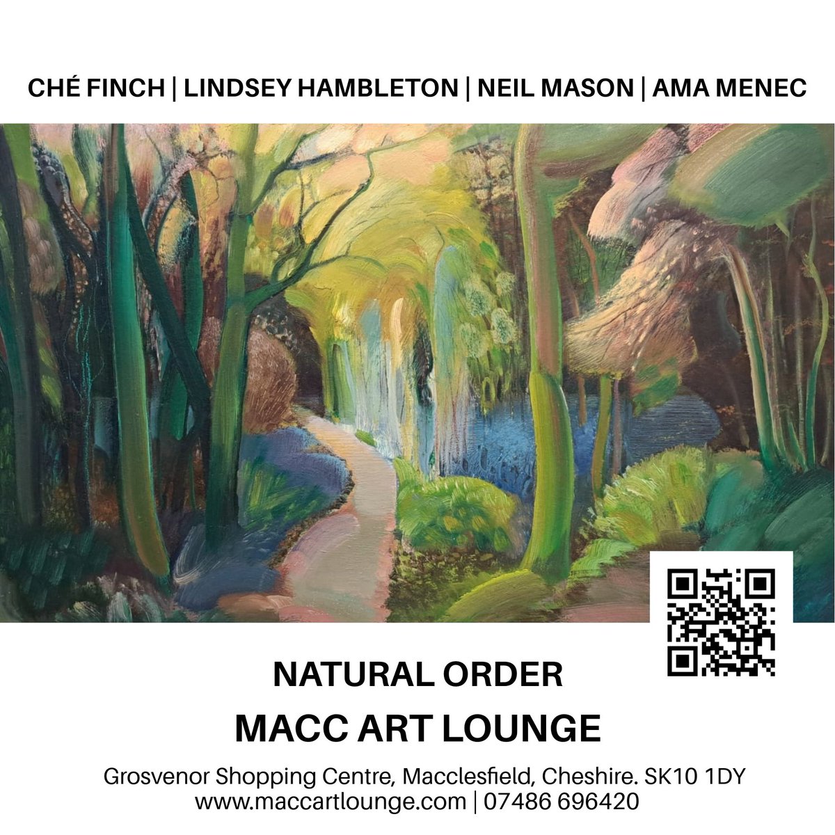 This is the last week of our current Natural Order Exhibition with Ama Menec, Ché Finch, Lindsey Hambleton and Neil Mason.
We're open today and Thursday, Friday and Saturday (10.30am till 5pm).
What an absolutely super exhibition, many thanks to all the artists!