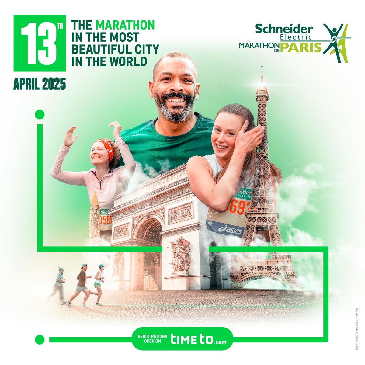 Looking for a new challenge? In 2025, come and run the #SchneiderElectric #ParisMarathon in the most beautiful city in the world 💚 👉 bit.ly/4awzpmq 🔗