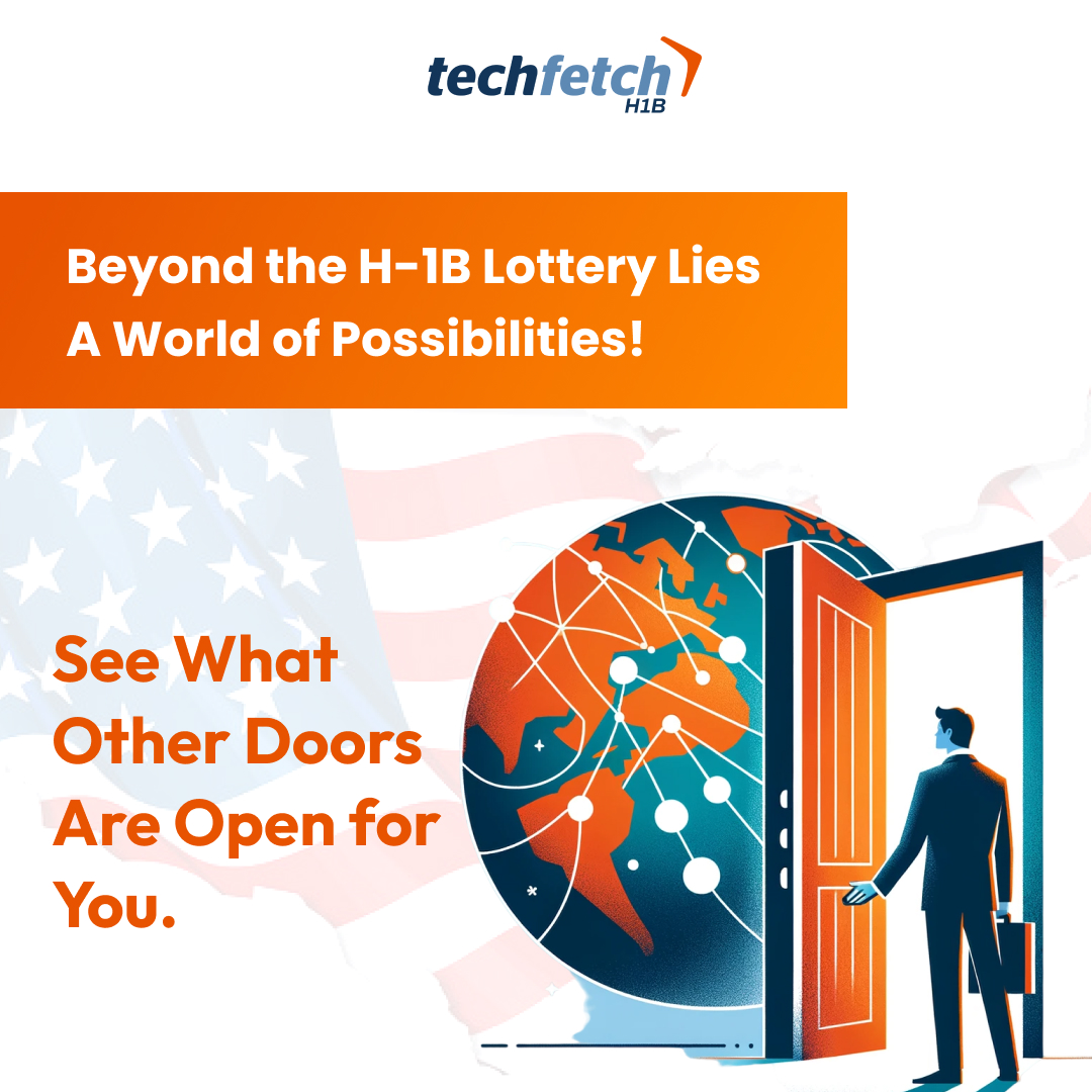 Didn't snag an H-1B slot? Your journey isn't over!

Explore your options:
- Second Chance Lottery
- Study More
- Cap-Exempt Hires
- Visa Alternatives
- Green Card
- Work Remotely

Follow us for the latest on H-1B updates!

#H1BVisa #TechCareers #VisaOptions #StayInformed