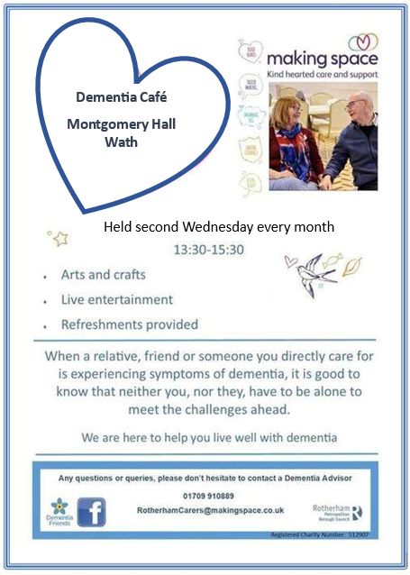 #wednesday Dementia Cafe at 1.30pm with Rotherham Dementia @carer_support

A great welcome, lots of fun times, plus live entertainment. See you there......

#memorycare #memories #cafe #fun #dementiafriendly #communityevent #singing #entertainment #valentines