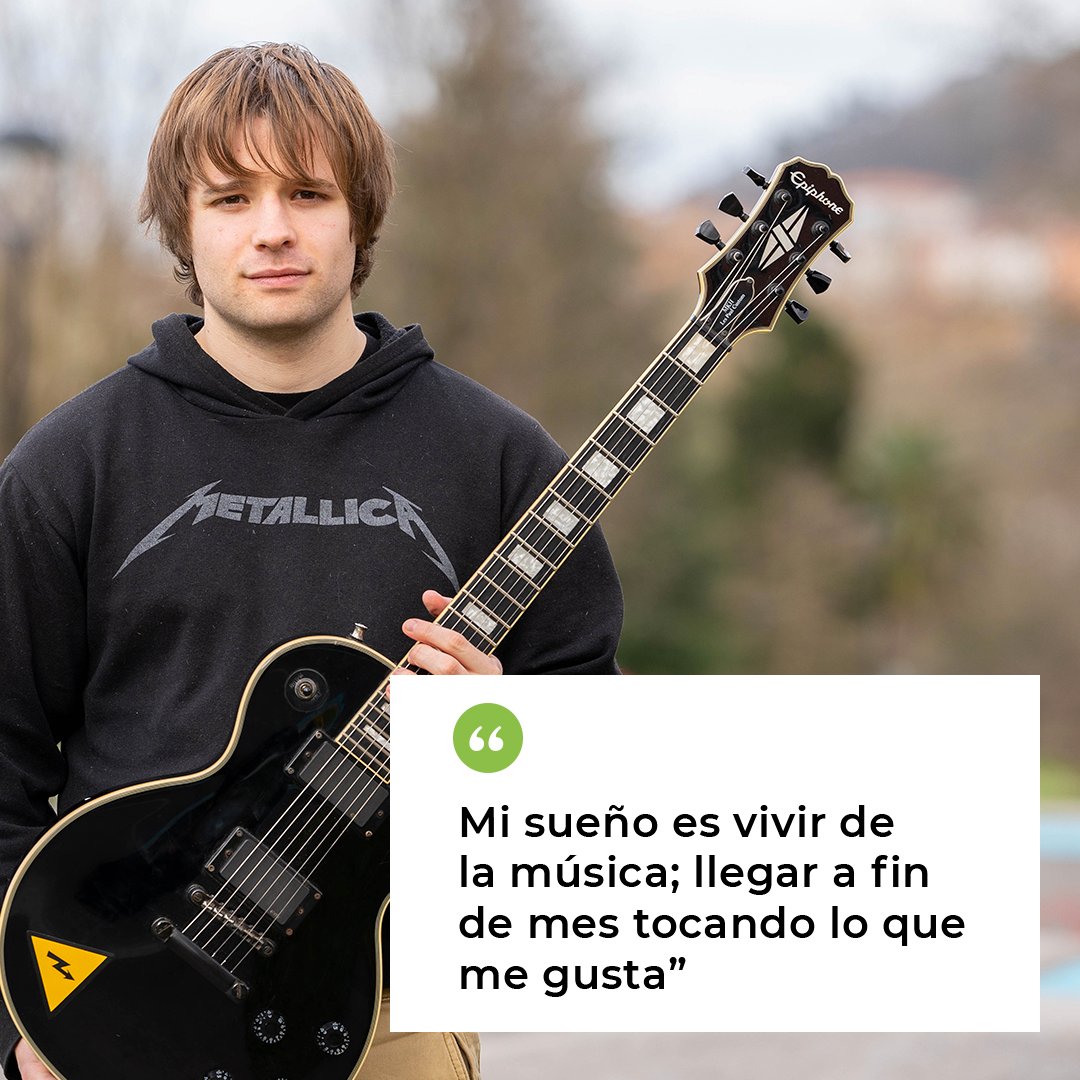 🗣️Sergio es un apasionado de la guitarra y forma parte de una nueva banda de metal. Lleva varios meses en el programa de #Apoyo a la #VidaIndependiente de Agifes, y poco a poco está consiguiendo la estabilidad laboral que buscaba 👉bit.ly/3vOkJjk #saludmental