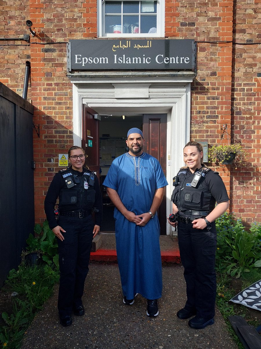 Today we visited the Epsom Islamic Centre to mark EID and engaged with members of the community. The warm reception from the community made us feel truly welcomed. #42076 #42310 #EPSOMANDEWELLBEAT