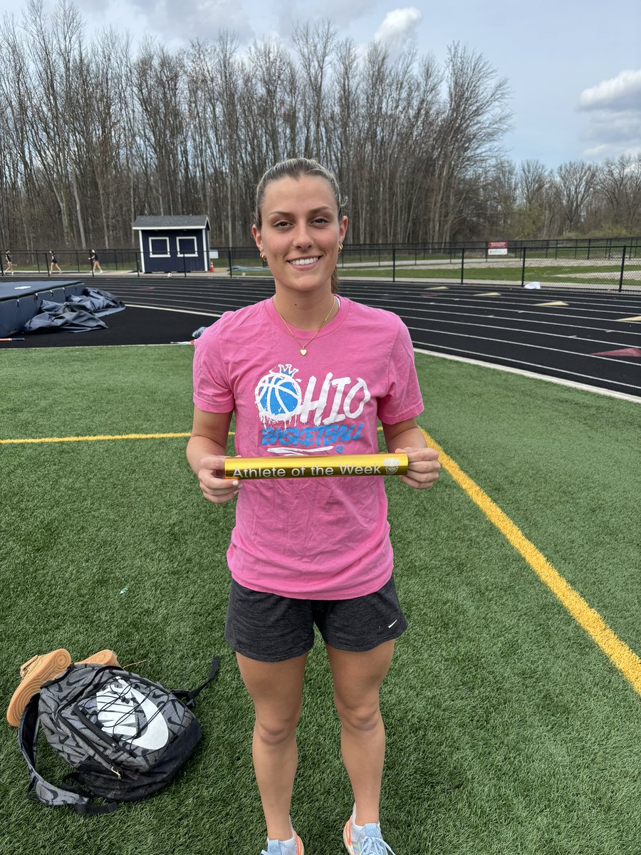 Girls Athlete of the Week is Brooke Lime! 

On Wednesday vs Elyria, Brooke won the 100, 200, &amp; anchored the winning 4x1

On Saturday at the Nordonia Relays, Brooke ran a PR in the 100m finishing 3rd

She also anchored the winning 4x2 passing 2 runners at the end

Congrats Brooke!