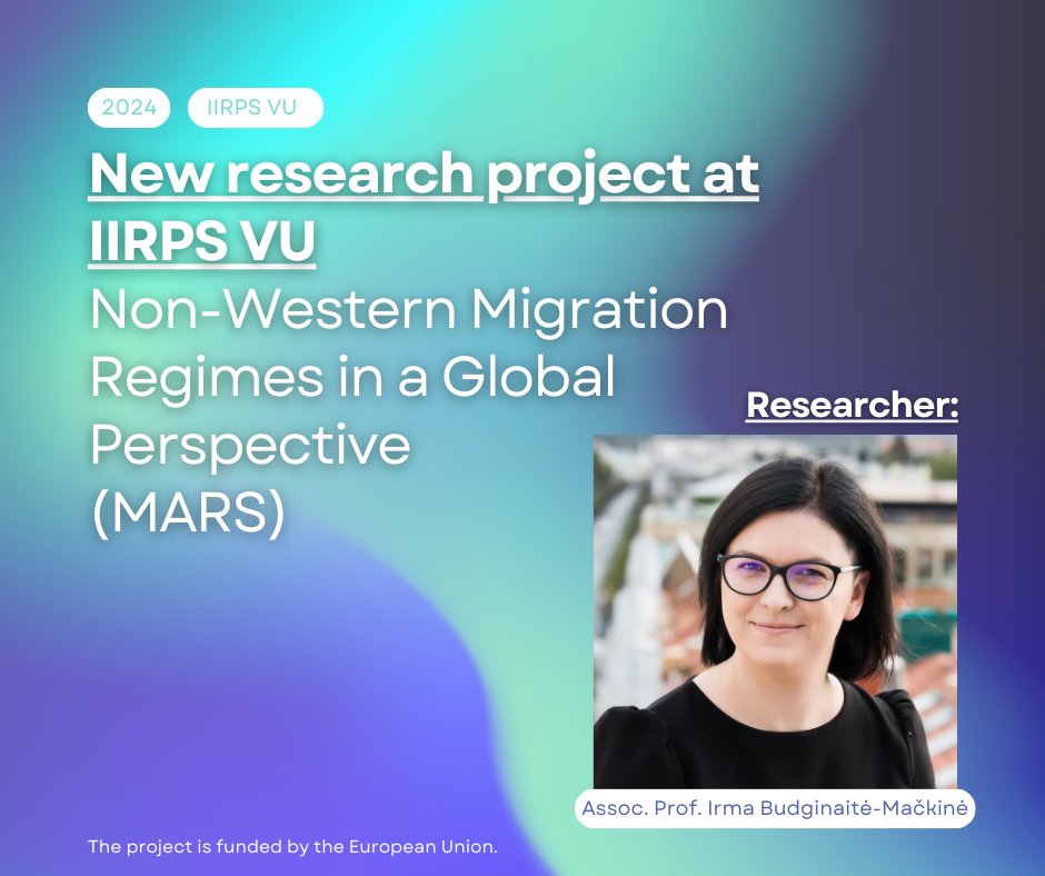 We are excited to share that @IrmaBudginaite has joined the international consortium conducting research and a staff exchange programme on non-Western #migration regimes! 🌍 Find out more here: bit.ly/3PQIfDe