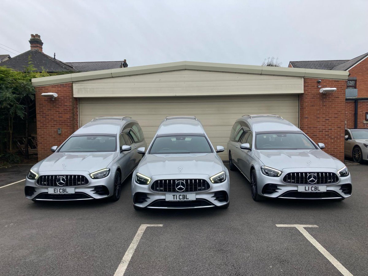 The Magnificent 7 for C. Bastock Funeral Directors in Birmingham! This is our biggest single car delivery yet using 3 delivery trucks for 3 stunning Polaris hearses and 4 matching Lyra limousines (not pictured)…watch this space for the full story… #superioruk #FuneralVehicles