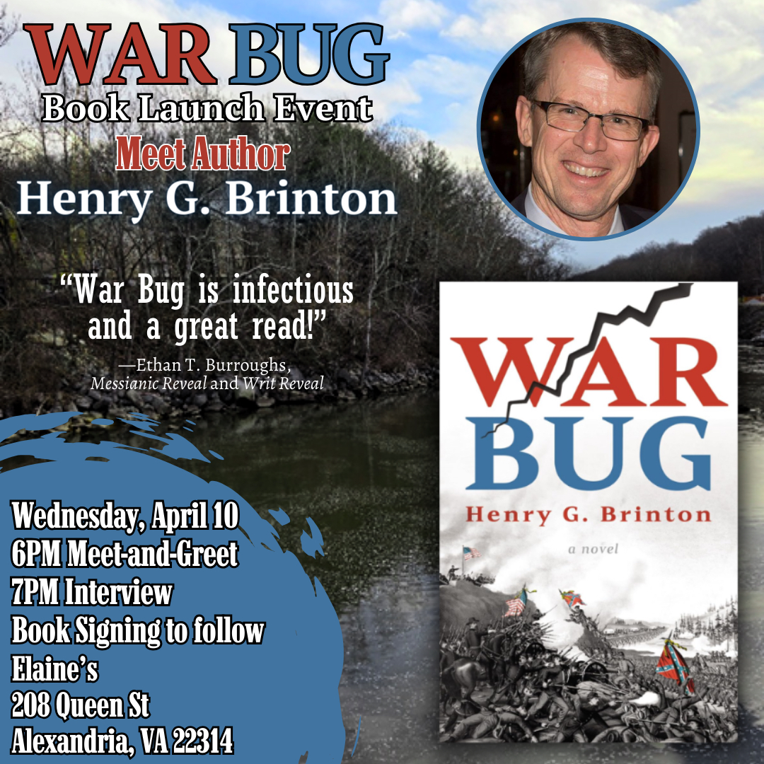 Tonight at Elaine's, Henry Britton discuss WAR BUG!