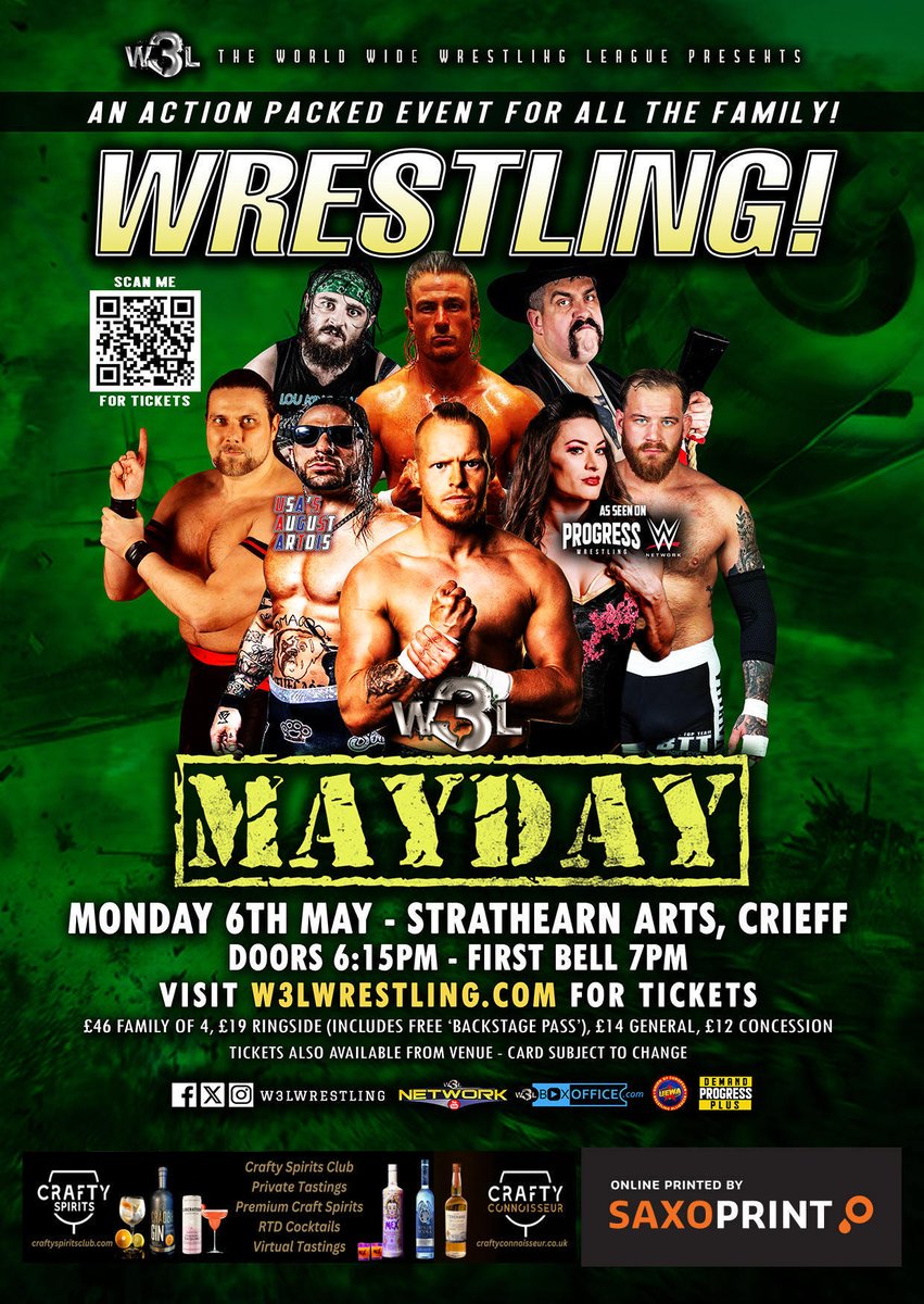 Another Scotland Booking 🤘🏼 @W3Lwrestling 🏴󠁧󠁢󠁳󠁣󠁴󠁿