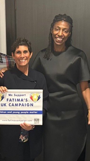 Fatimascampaign.com in partnership with Dame Sharon White, the first female Chairman of John Lewis Partnership. I am proud to be an advisor on the board and to be involved with the 18 to 25 initiative for care leavers which was initiated by Sharon