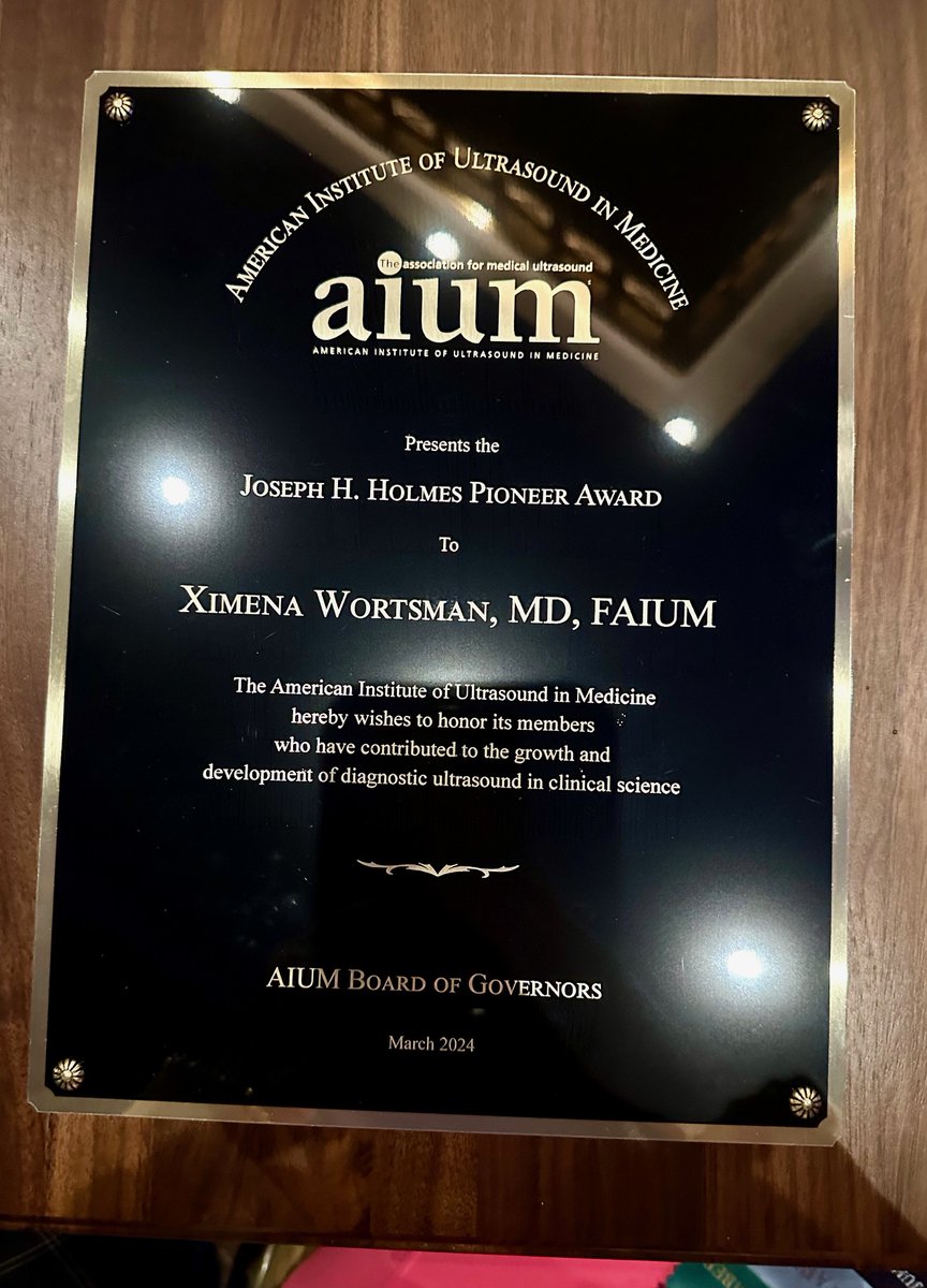 Many thanks to the American Institute of Ultrasound in Medicine (AIUM) for honoring me with the prestigious Joseph H. Holmes Pioneer Award in Clinical Ultrasound 2024 as a recognition for my contribution to the development of dermatologic ultrasound and the growth of clinical