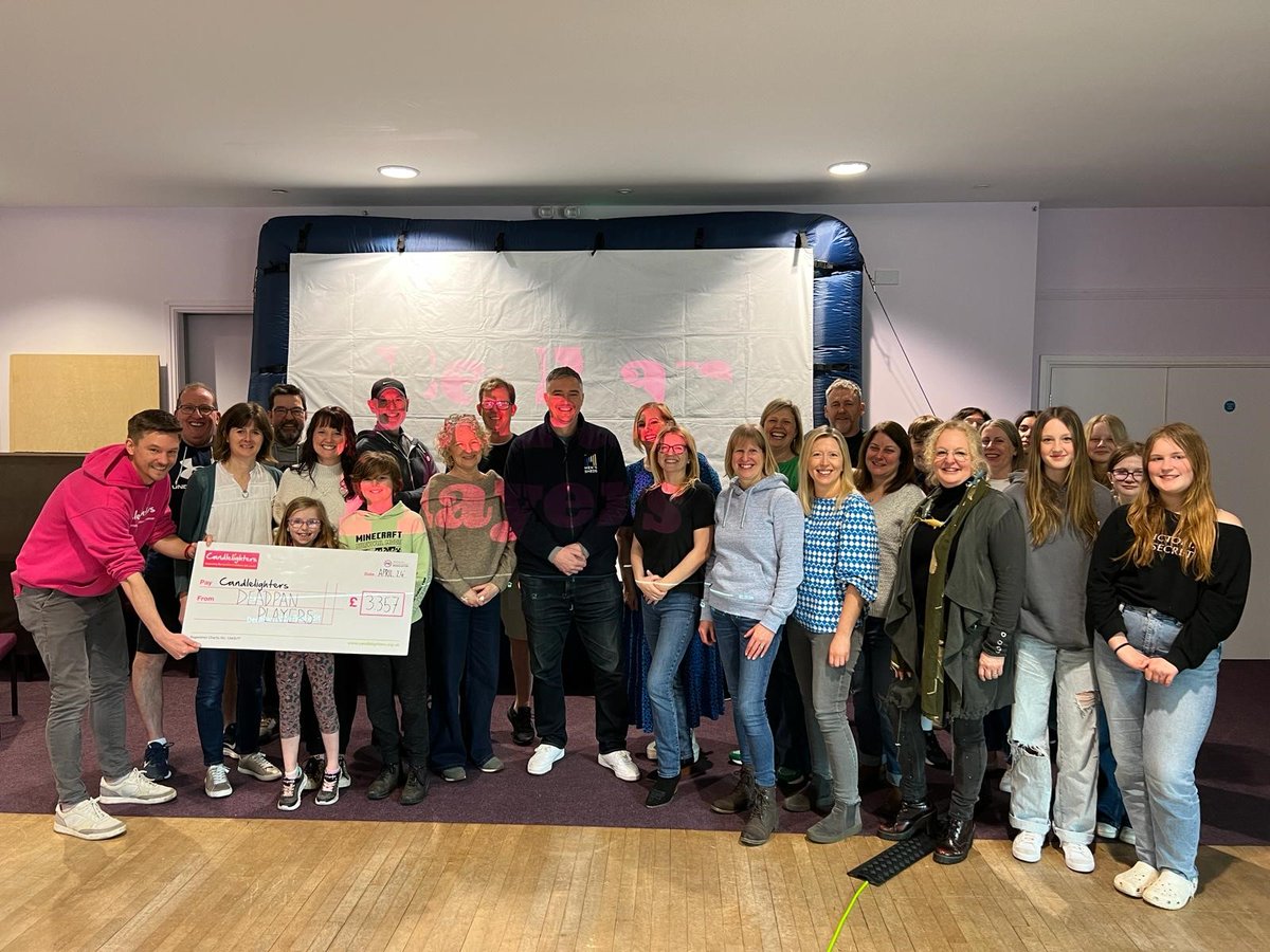 #SupporterSundays 💕 Thanks to The Deadpan Players! 🎭 They fundraise for Candlelighters by holding collections at their pantomime shows each year. From 2019, The Deadpan Players have raised an incredible total of over £22,000 for Candlelighters! 🌟