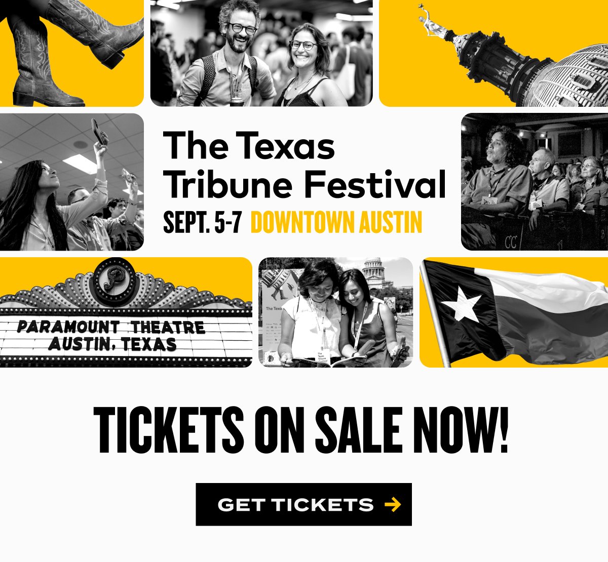 🚨🚨Tickets are finally on sale for the 2024 @texastribune Festival — Sept. 5-7 in downtown Austin. It’s gonna be the best fest yet festival.texastribune.org #TribFest24 #txlege