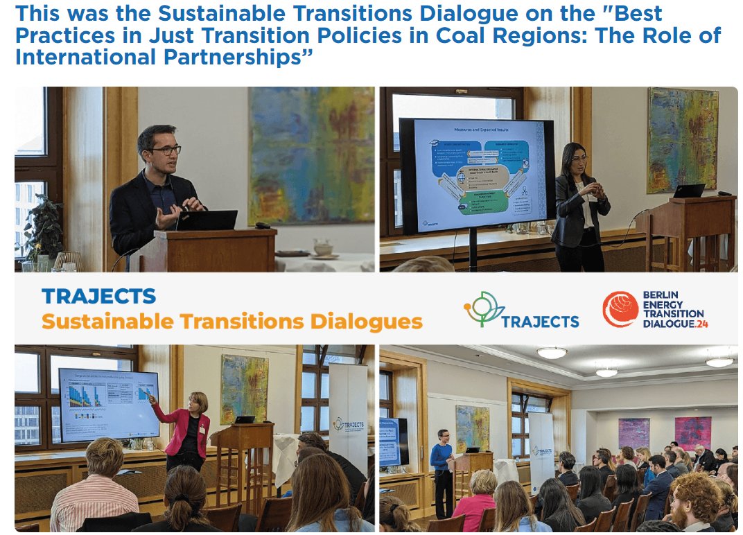 Look at the summary of @TRAJECTS_Centre Dialogue at the international office discussing #JETP in coal countries - inputs from @YadirSalazarM @BMZ_Bund @KathrinAnna @newclimateinst @AgoraEW Kerstin Mohr @paula_walk @PastCoal @GuidehouseESI Grace Mbungu👇 trajects.org/news/36