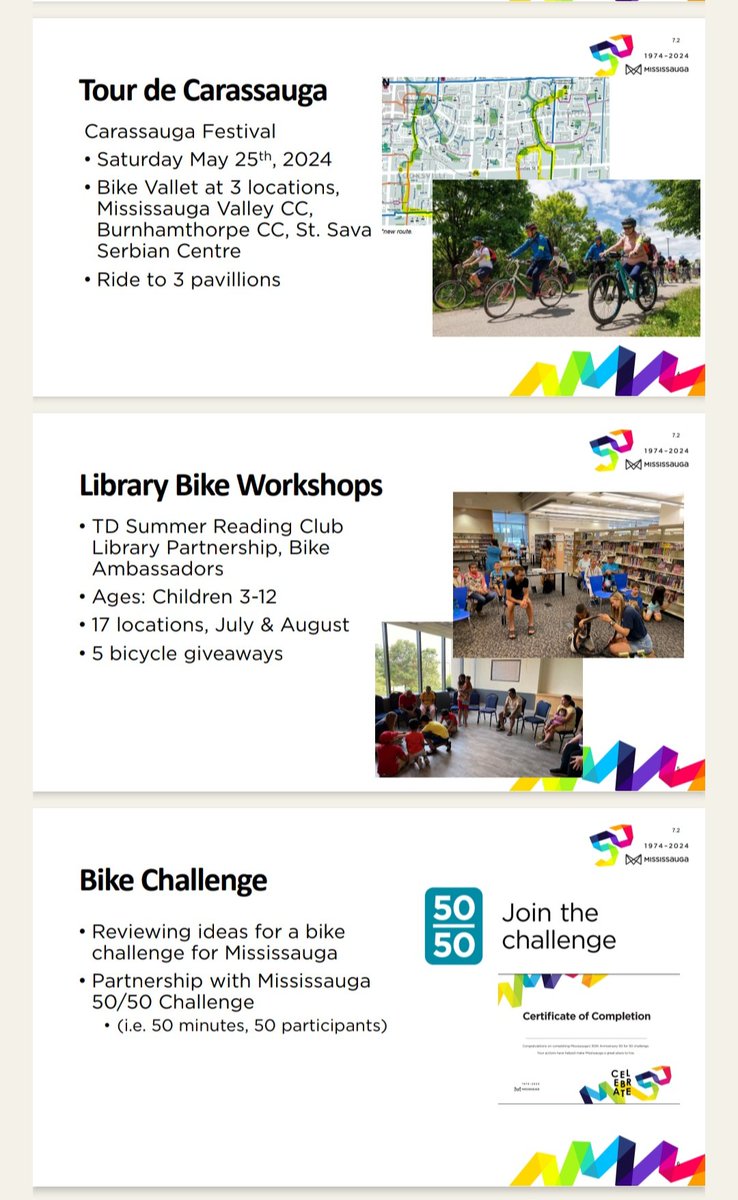 The @citymississauga is hosting lots of fun and educational cycling events this year! Learn tips for safe riding, meet new friends, and get free swag! 🚴🚴‍♀️🚴‍♂️
#bikeMississauga
@MissCyclingNow