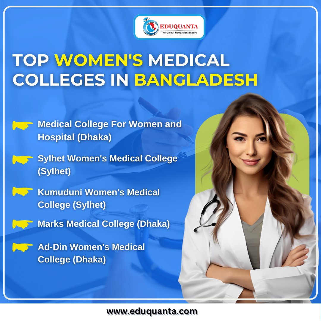 👉Top Women's Medical Colleges in Bangladesh 👇📚
.
.
.
#StudyAbroad #MedicalDreams #mbbsinkyrgyzstan #dreammbbs #mbbsabroad #futuredoctor #mbbsaspirants #mbbsabroad #mbbslife #studymbbsabroad #mbbsadmission #neet #mbbsinkyrgyzstan #eduquanta