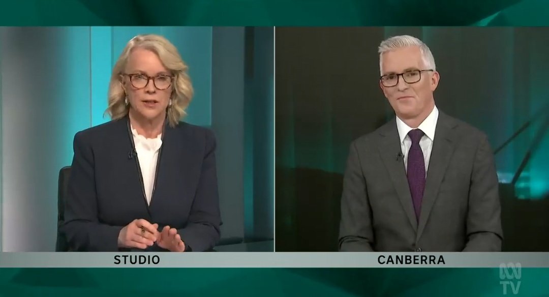 How utterly predictable of Speers, speaking to Laura Tingle about recognising Palestine statehood, to pivot to Dutton's opinion & plug how he 'ripped into Penny Wong'. Zero mention of Palestinians suffering in Gaza – just shallow analysis of petty politics. Tragic #abc730 #auspol