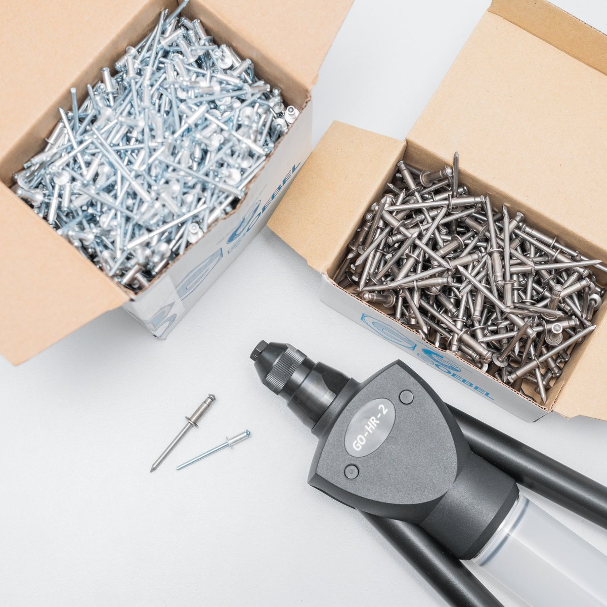 The #STAR #rivet from GOEBEL is a peel type blind rivet fastener. It is available in two qualities, aluminum/ steel and stainless steel/ stainless steel. This #blindrivet is great for mounting plastics, wooden elements or fixing of panels. #GoGOEBEL #Spreizblindniet
