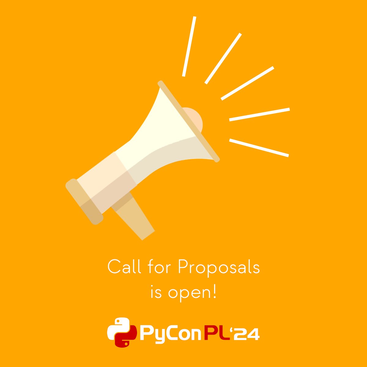 Hey there! 🐍 Call for Proposals for PyCon PL 2024 has opened this week! Submit your Python-related proposals by May 8th. This year's conference is happening in Gliwice from Aug 29 to Sep 1. More details: pl.pycon.org/2024/en/call-f… #PyConPL2024 #Python #PyCon #Conference