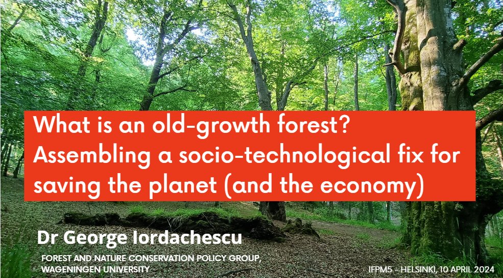 2/ first up, I look at the protection of #OldGrowthForests to trace the development of a current #EU #wilderness momentum in which charismatic natures get abstracted into resources to fix climate&biodiversity crises as part of a process to create #GreenFrontiers in 🇪🇺 peripheries