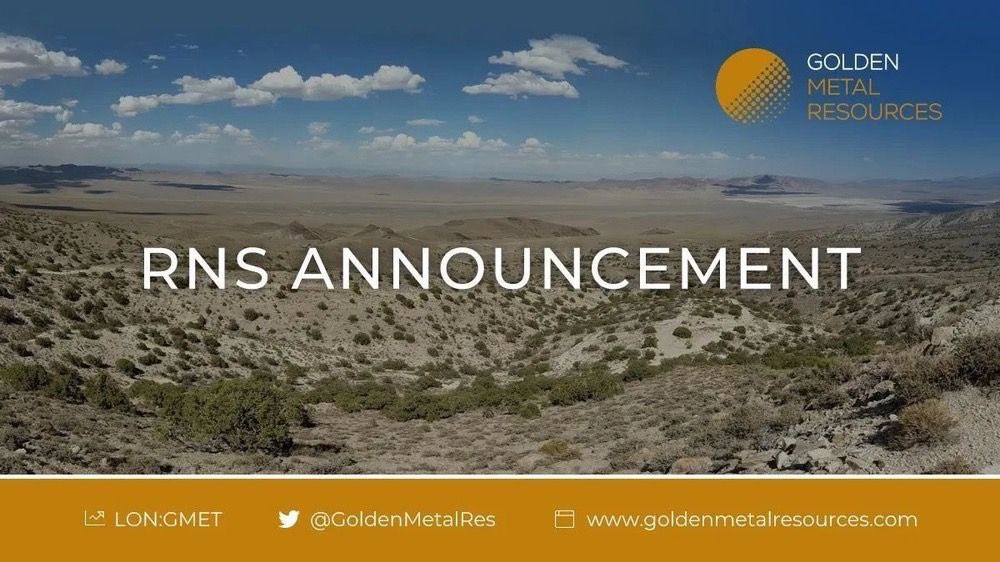 #GMET @GoldenMetalRes Announces TR-1: Standard form for notification of major holdings. Increased ownership by Mrs. Chang Turkmani relating to her recent warrant exercise. 

🖇 Read more: londonstockexchange.com/news-article/G…

#GMTLF #RNS