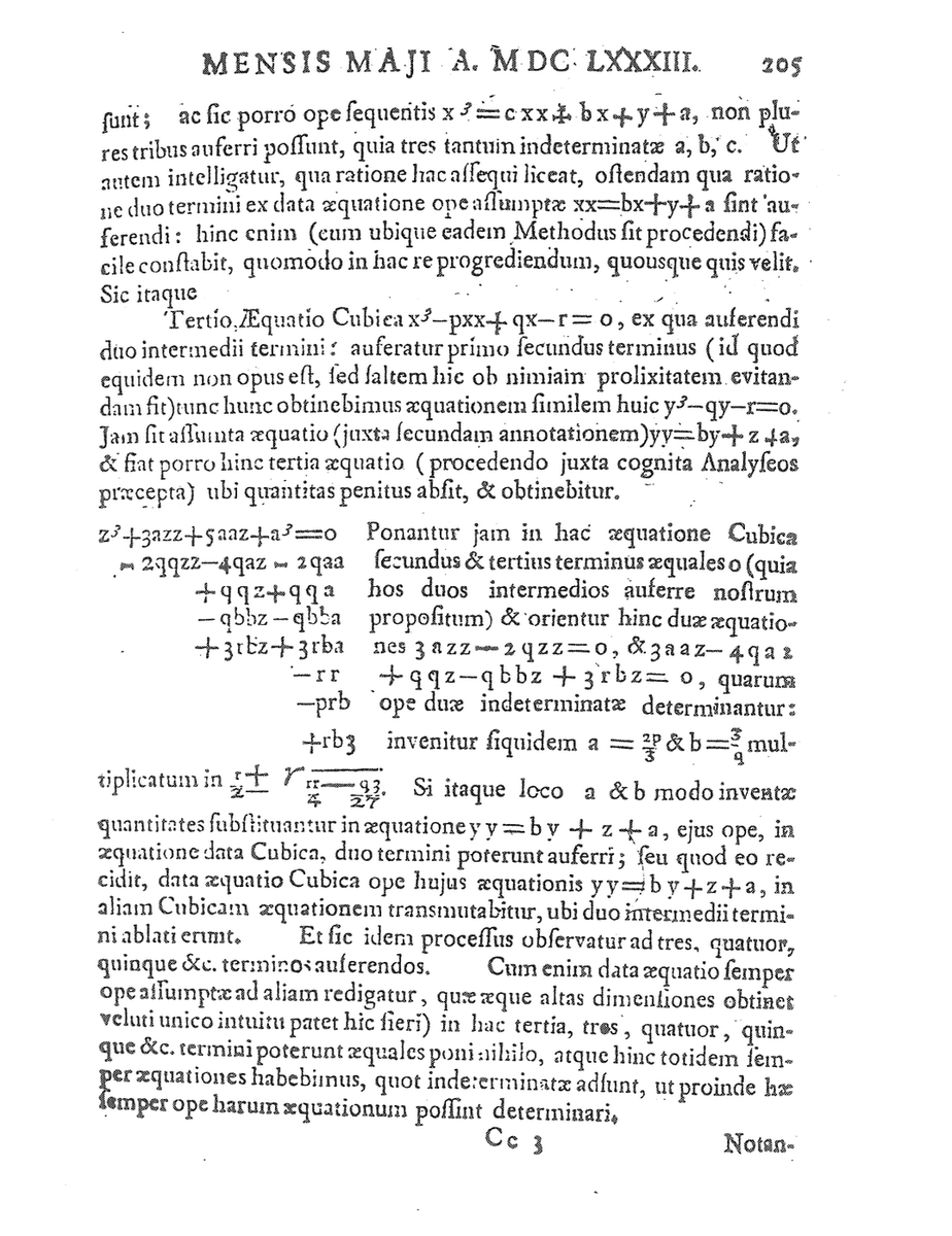 10.IV Article of the Day #AOTD Articulus Diei D. T.[schirnhaus]: 'Methodus auferendi omnes terminos intermedios ex data aequatione.' Acta Eruditorum 2 (1683), S. 204–207. ir.cwi.nl/pub/20326 ir.cwi.nl/pub/20326/2032…