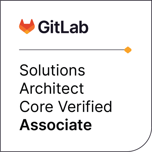 🌟 Excited to share that I'm now a GitLab Solutions Architect Core Verified Associate! 🚀 Ready to optimize workflows and drive success in software development projects. Let's connect! #GitLab #SolutionsArchitect #Certified 🎉