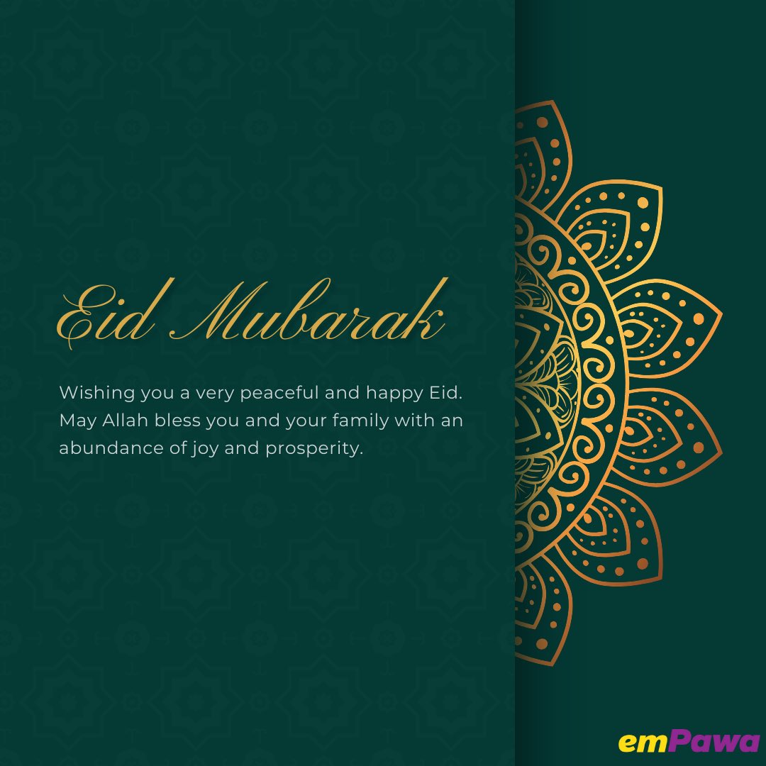 Happy Eid al-Fitr to all our Muslim brothers and sisters. Wishing you and yours a wonderful and blessed celebration!