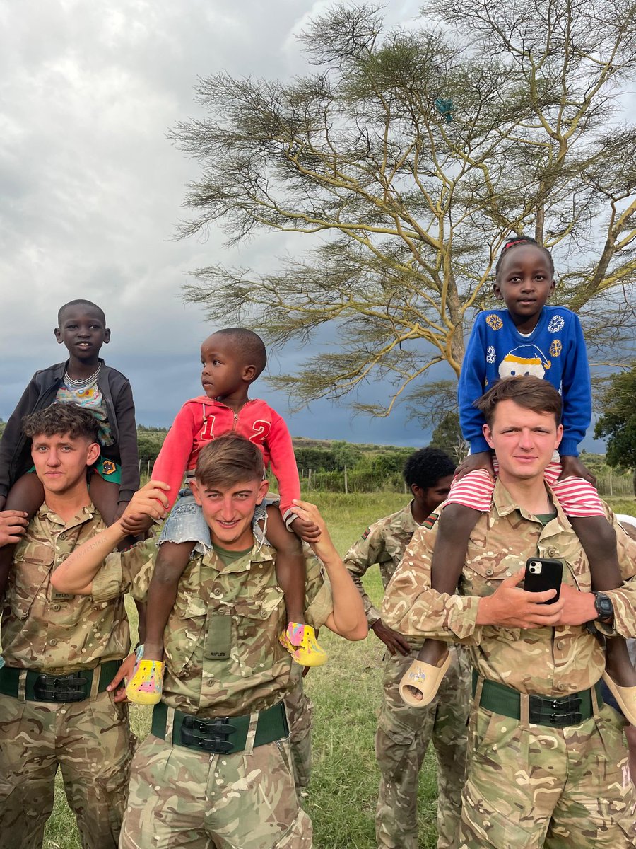 Soldiers spent three days with @restart_africa in Gilgil, Kenya. This home offers a safe haven for abandoned children, in an area where drugs and violence are rife. Riflemen provided some maintenance, and went on a hike and played football with the children.