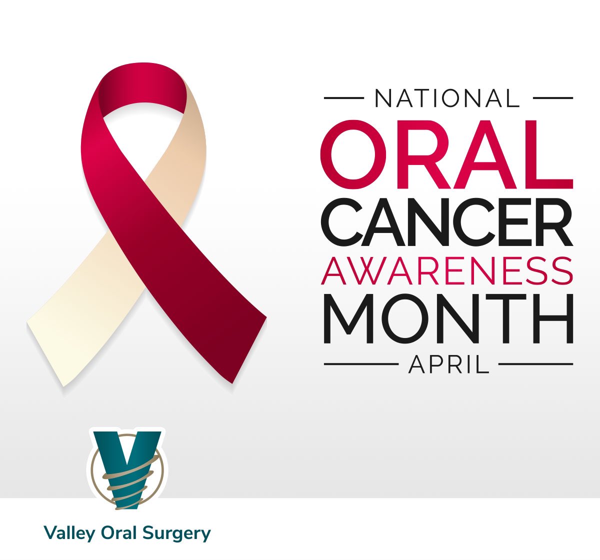 🎗️ April is Oral Cancer Awareness Month. Early detection saves lives. VOS encourages everyone to schedule a screening this month. Your health is your wealth, and awareness is the first step to prevention. #OralCancerAwareness #GetScreened