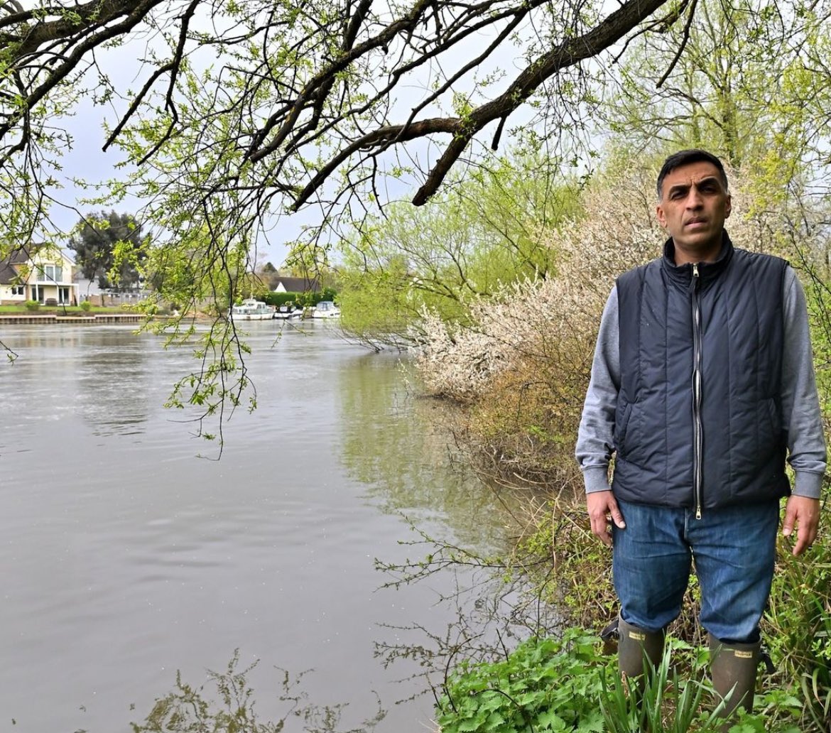 Local councillor, Harry says, 'I can remember when the Thames was clean and safe to swim in. Then the water companies were privatised, and funds were creamed off for share dividends and bonuses. I support our call for a 'national environmental emergency to be declared'