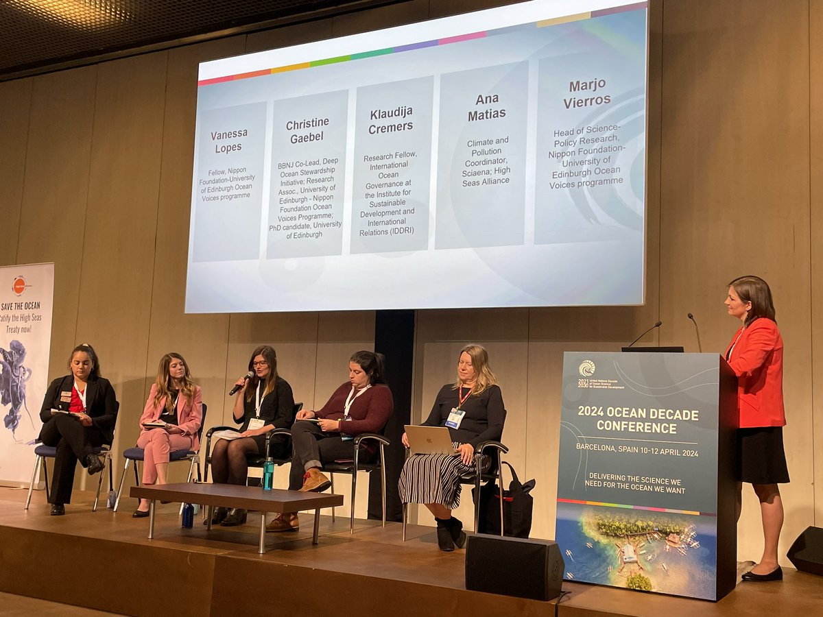 Fascinating side event at the 2024 Ocean Decade Conference, exploring the interlinkages between the #BBNJ Agreement and the #OceanDecade in working towards healthy oceans. @HELCOMInfo