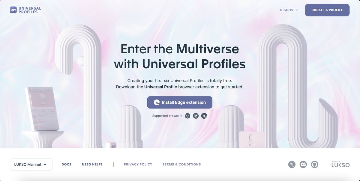 ERC725Account's tweet image. #UniversalProfiles are now available on #MicrosoftEdge via the Chrome Web Store! Download the UP browser extension, create your profile and start exploring the 🆙 universe.

Discover and create profiles at 
🔗 universalprofile.cloud