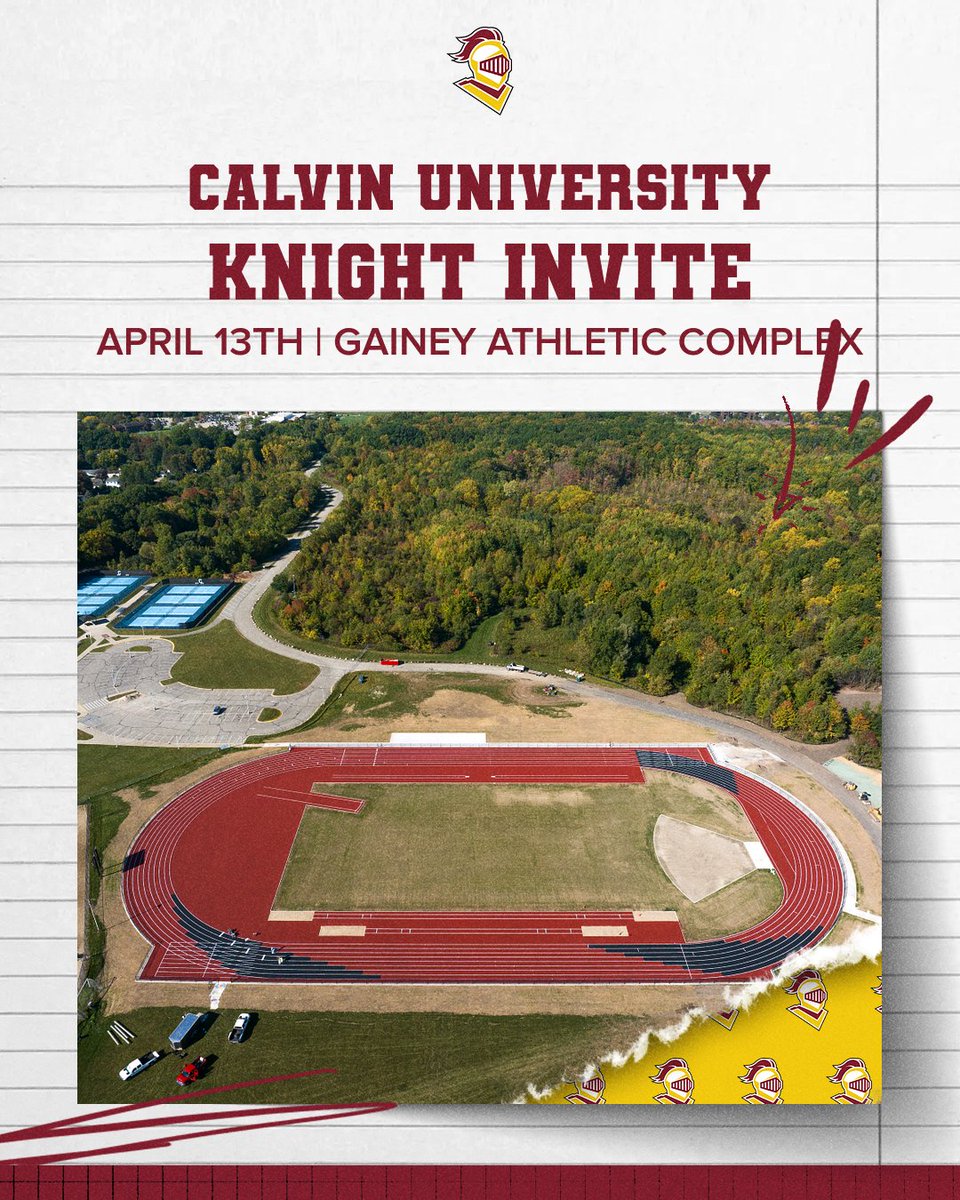 KNIGHTS NATION - This Saturday is the first ever Knight Invite at our brand new Outdoor Track Complex! Events will kick off at 10:30 AM, we'd love to see you all there to support the Knights! #GoCalvin