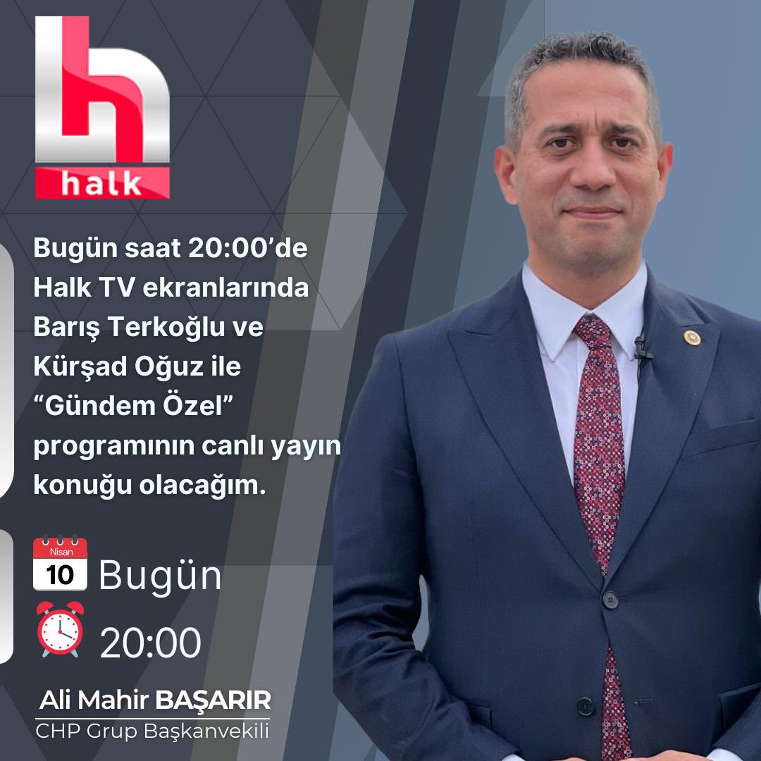 📺 Bugün saat 20:00’de Halk TV ekranlarında Barış Terkoğlu ve Kürşad Oğuz ile “Gündem Özel” programının canlı yayın konuğu olacağım. 📡 Halk TV Canlı Yayın: halktv.com.tr/canli-yayin/ @baristerkoglu @kursadoguz