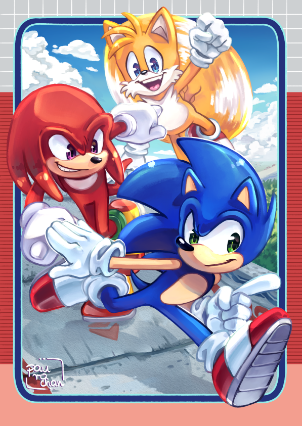 Team Sonic on the run 🏃‍♂️

#SonicTheHedeghog #sonicheroes #teamsonic #KnucklesTheEchidna #MilesTailsPrower