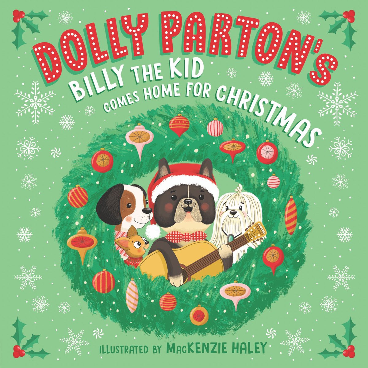 It’s never too early for some holiday cheer! My new children’s book, ‘Billy the Kid Comes Home For Christmas,’ featuring my god-dog @btkthefrenchie hits stores October 1st, and you can pre-order it right now ❤️ dolly.lnk.to/BTKChristmas