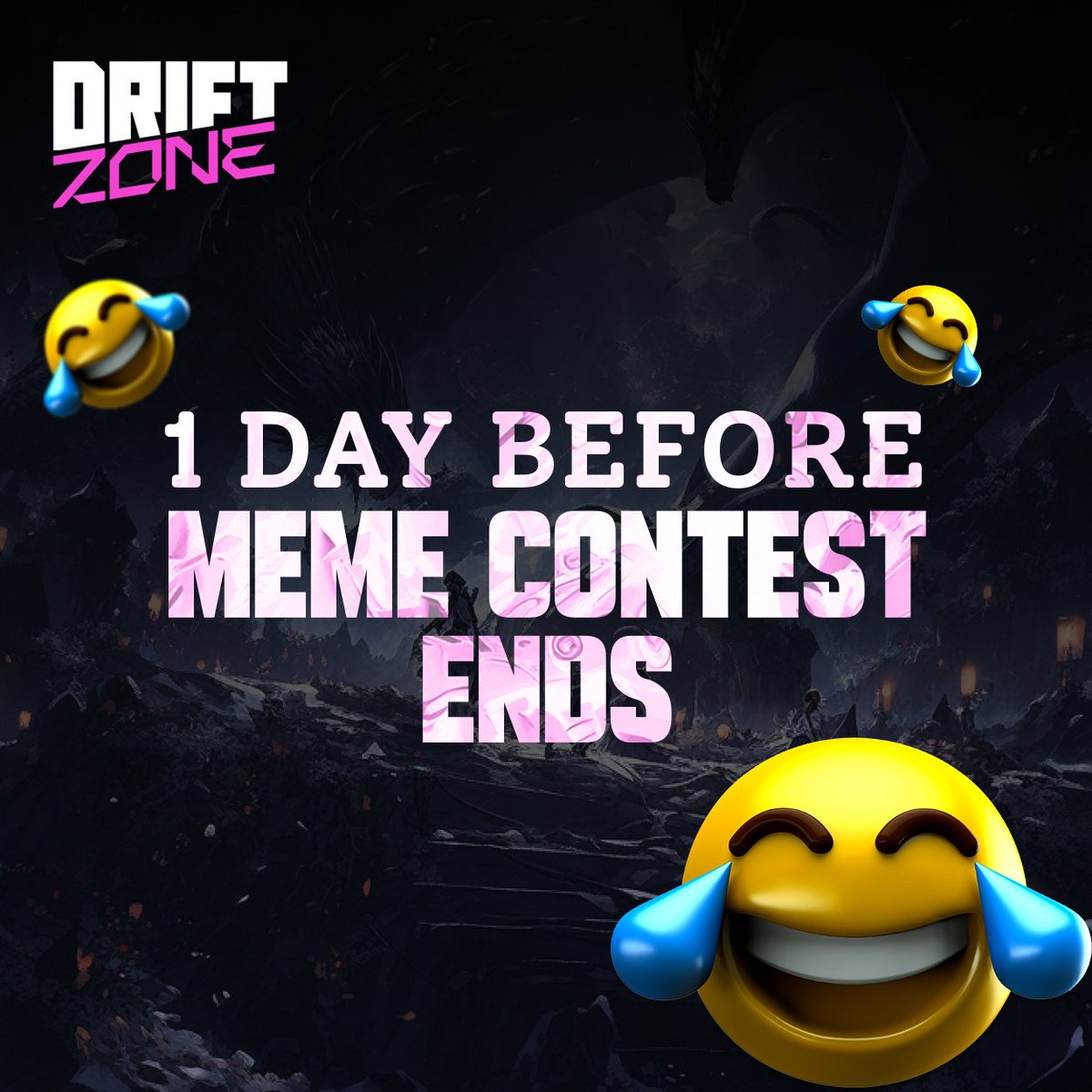 ⏳ Only 1 day left to join the DriftZone MEME Contest ‼️

🚀 Don't miss out on your chance to win $600 worth of Dimension cubes! 

🏃What are you waiting for? Unleash your creativity and compete to claim the top prize! 🎨💰 

#MemeContest @DriftZoneGG #Creative 

How to join…