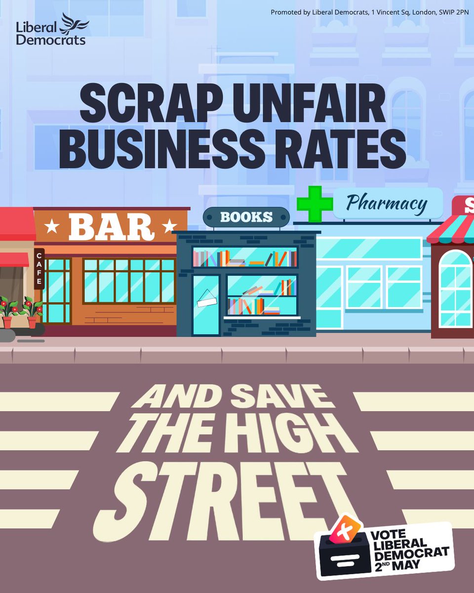 It's time to end unfair taxes on our treasured high streets. For too long salons, shops and cafes have faced unfair tax bills on top of rising energy bills. Our reforms would slash the burden on struggling high street owners, and instead ensure landowners pay their fair share.